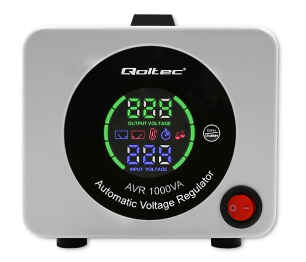 Qoltec OUTLET - Automatyczny stabilizator napięcia AVR 1000VA - 1487854 - zdjęcie 3